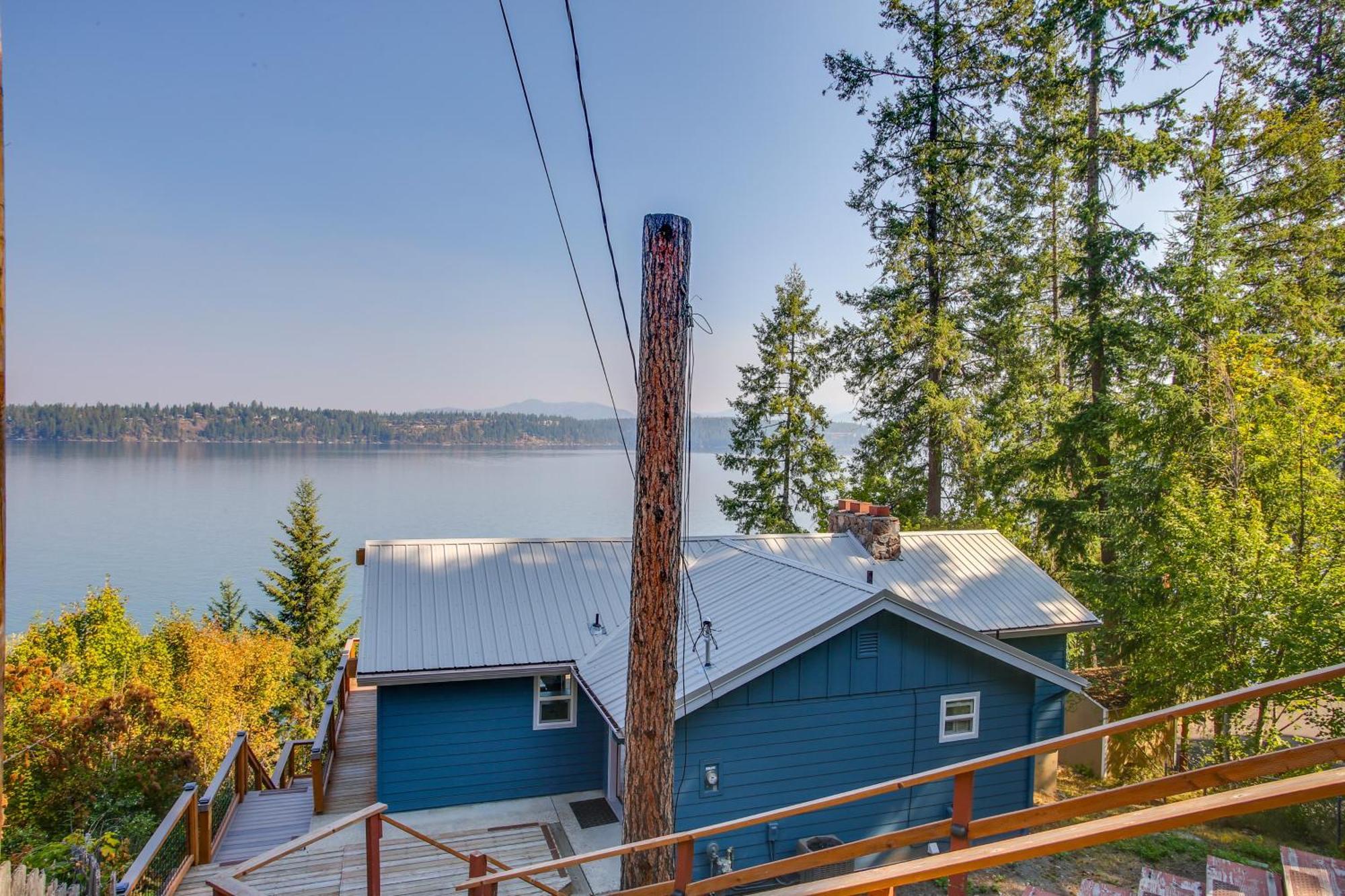 Hillside Home With Dock About 8 Mi To Coeur Dalene! Hayden Lake Ngoại thất bức ảnh
