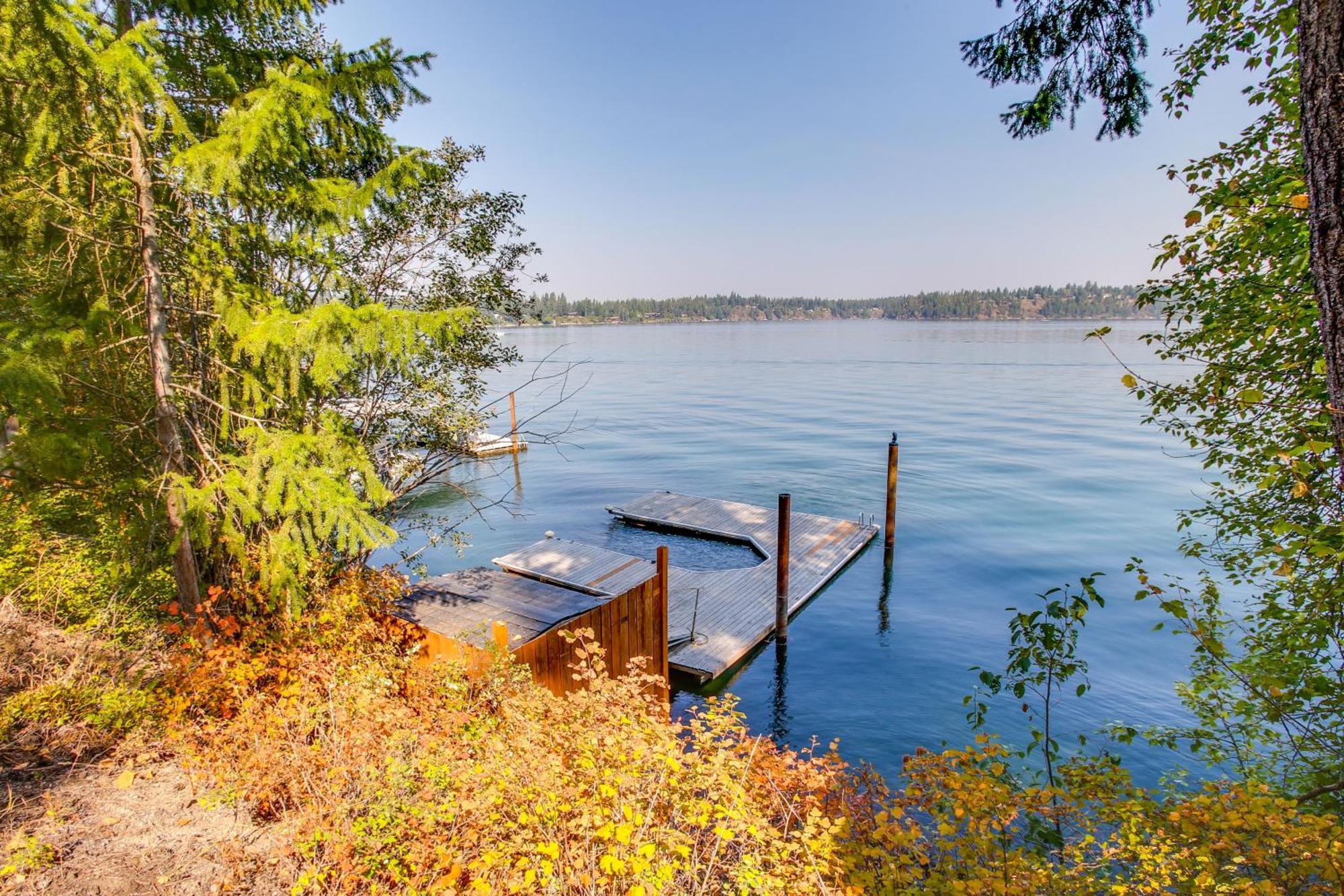 Hillside Home With Dock About 8 Mi To Coeur Dalene! Hayden Lake Ngoại thất bức ảnh