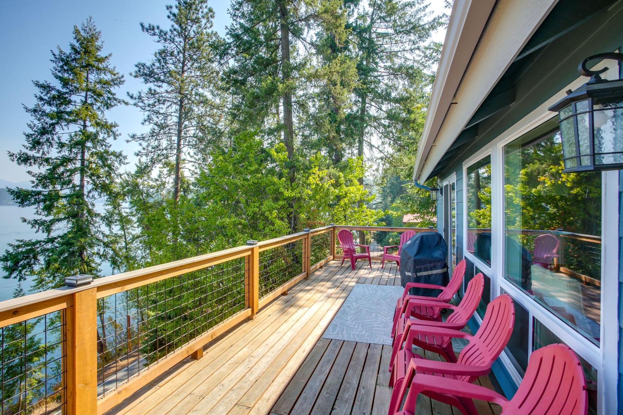 Hillside Home With Dock About 8 Mi To Coeur Dalene! Hayden Lake Ngoại thất bức ảnh